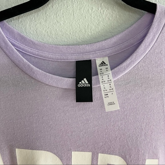 Adidas - lilac crop top - XL - Picture 2 of 5